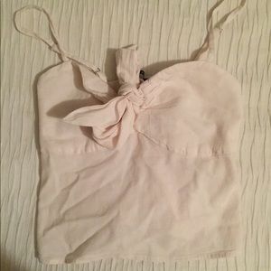 BRANDY MELVILLE tie front cropped tank top